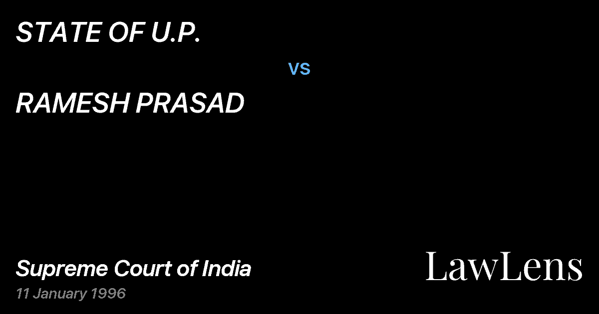 Preview image for STATE OF U.P. vs. RAMESH PRASAD