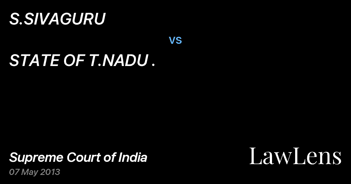 Preview image for S.SIVAGURU vs. STATE OF T.NADU .
