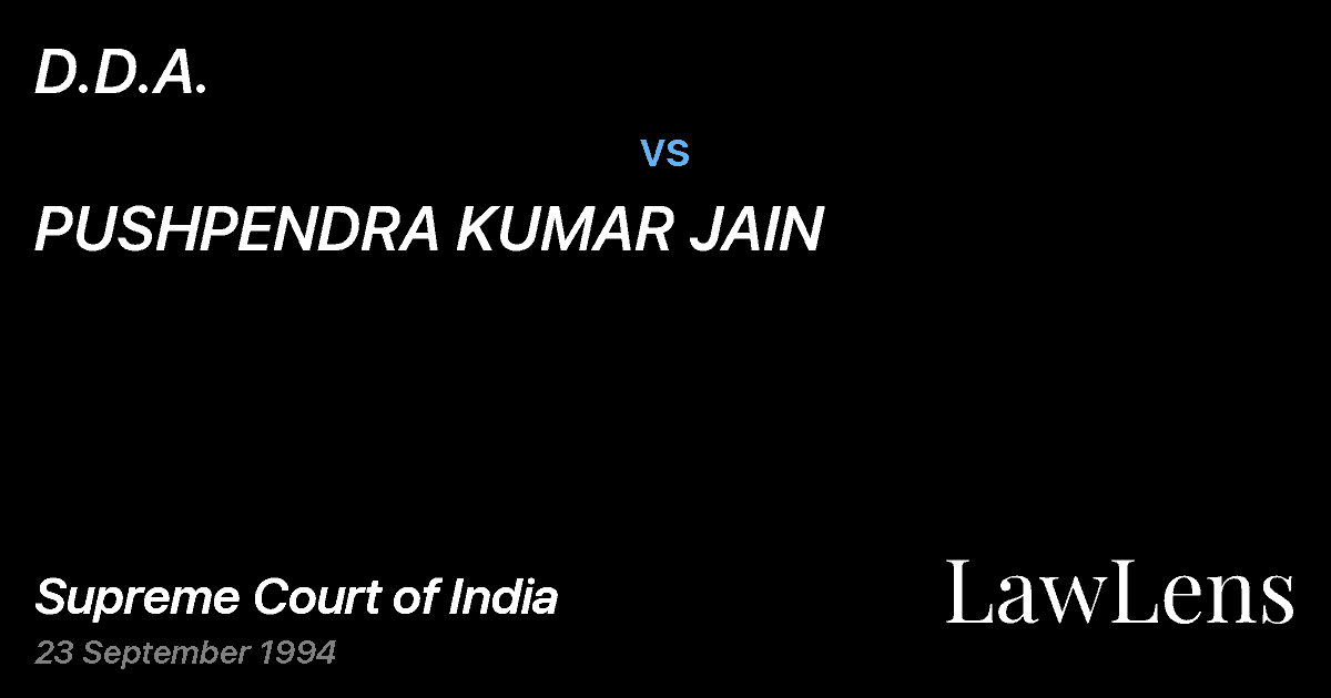 Preview image for D.D.A. vs. PUSHPENDRA KUMAR JAIN
