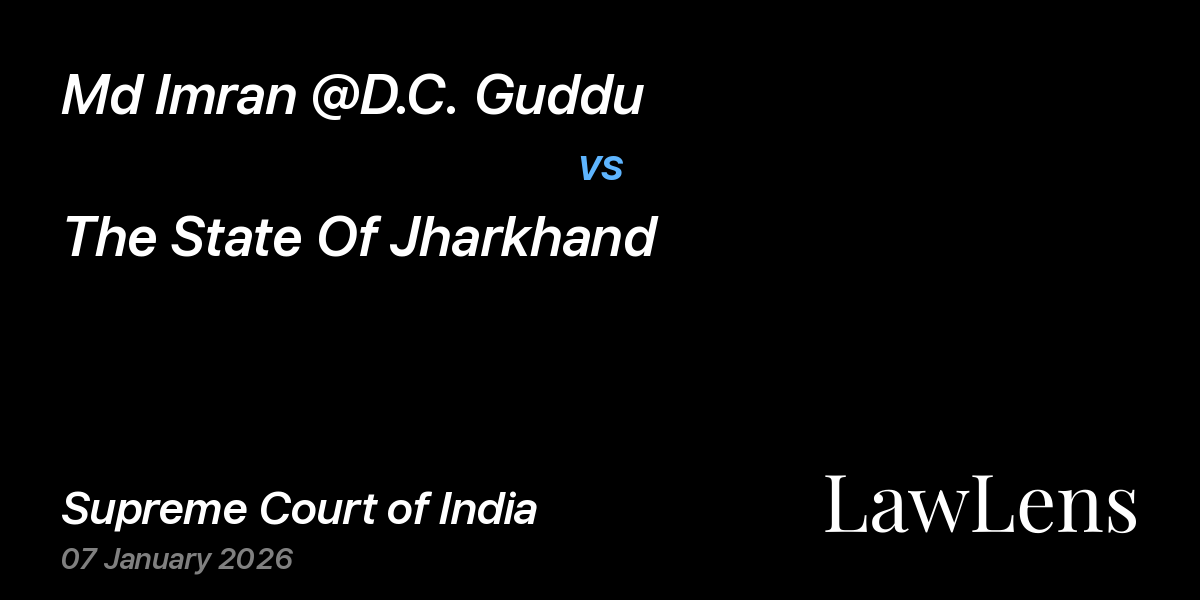 Preview image for Md Imran @D.C. Guddu vs. The State Of Jharkhand