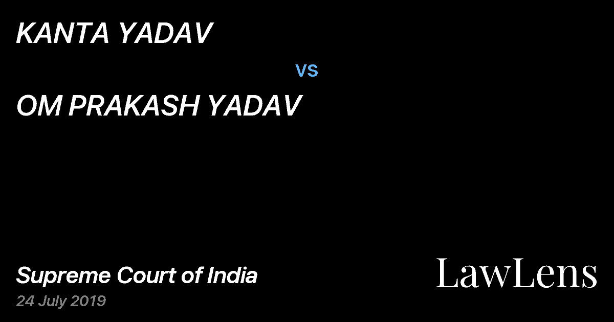 Preview image for KANTA YADAV vs. OM PRAKASH YADAV