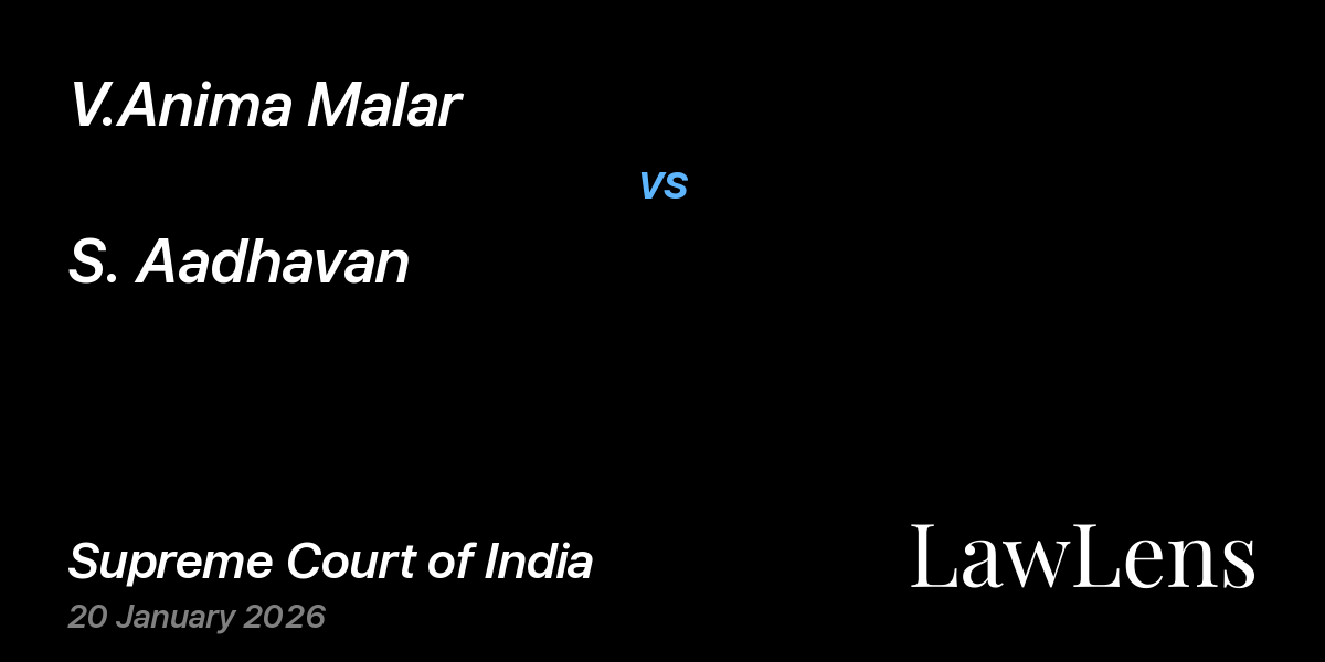 Preview image for V.Anima Malar vs. S. Aadhavan