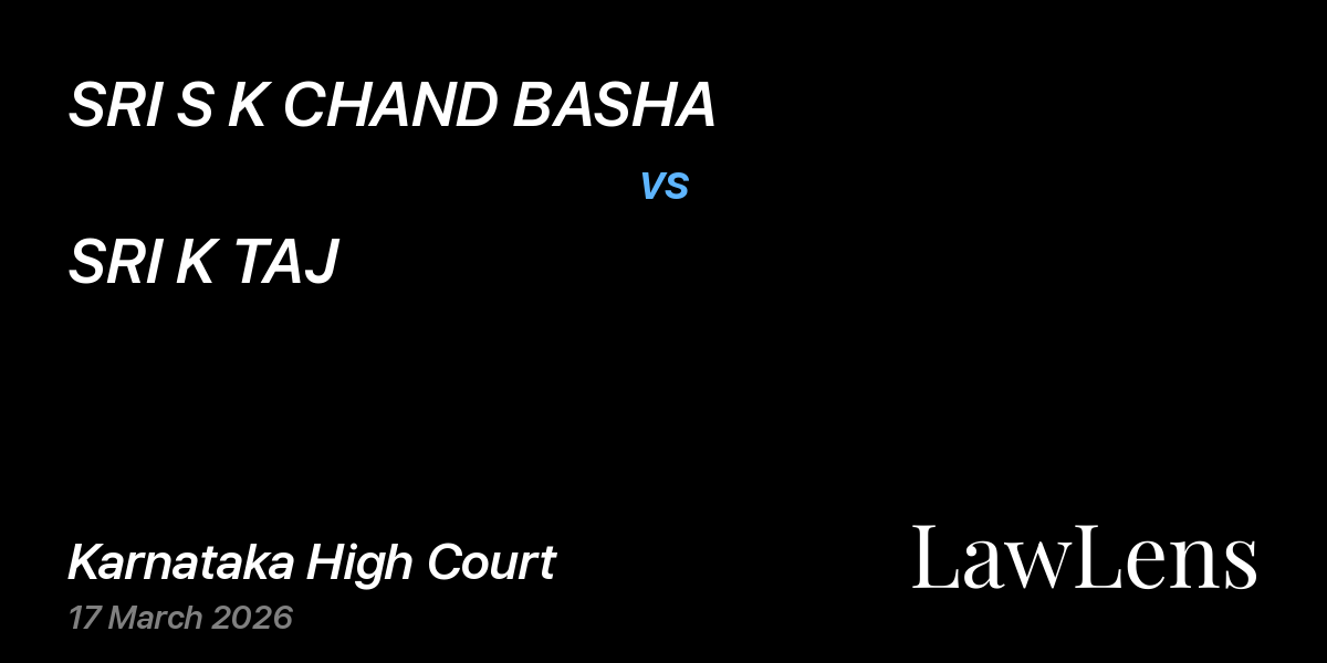 Preview image for SRI S K CHAND BASHA vs. SRI K TAJ