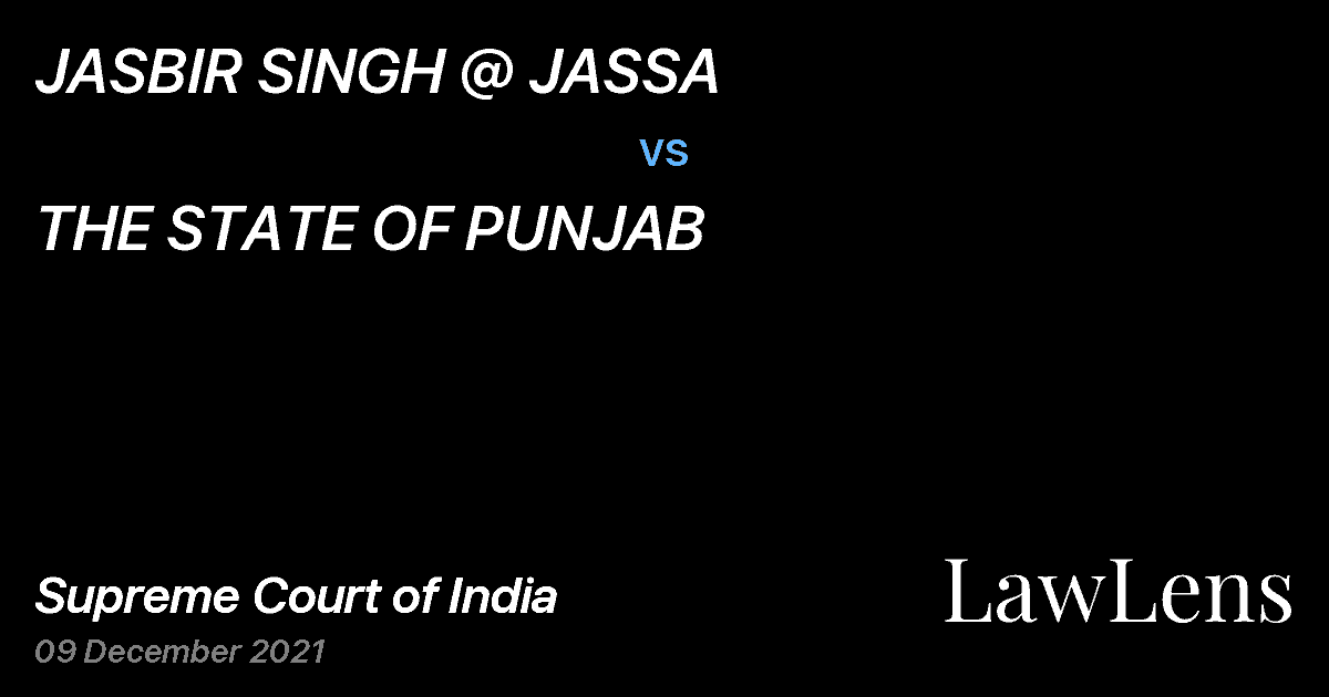 Preview image for JASBIR SINGH @ JASSA vs. THE STATE OF PUNJAB