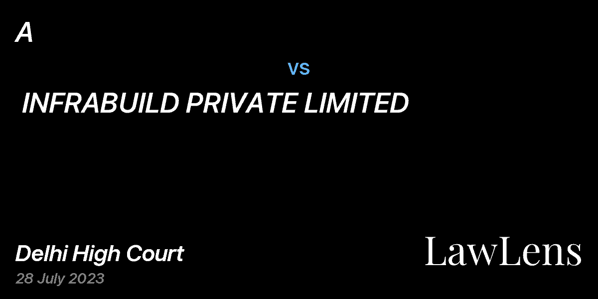 Preview image for A vs. INFRABUILD PRIVATE LIMITED