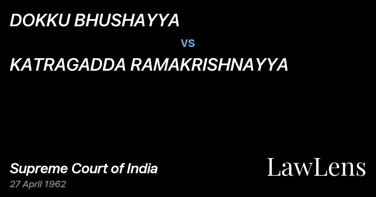 Preview image for DOKKU BHUSHAYYA vs. KATRAGADDA RAMAKRISHNAYYA