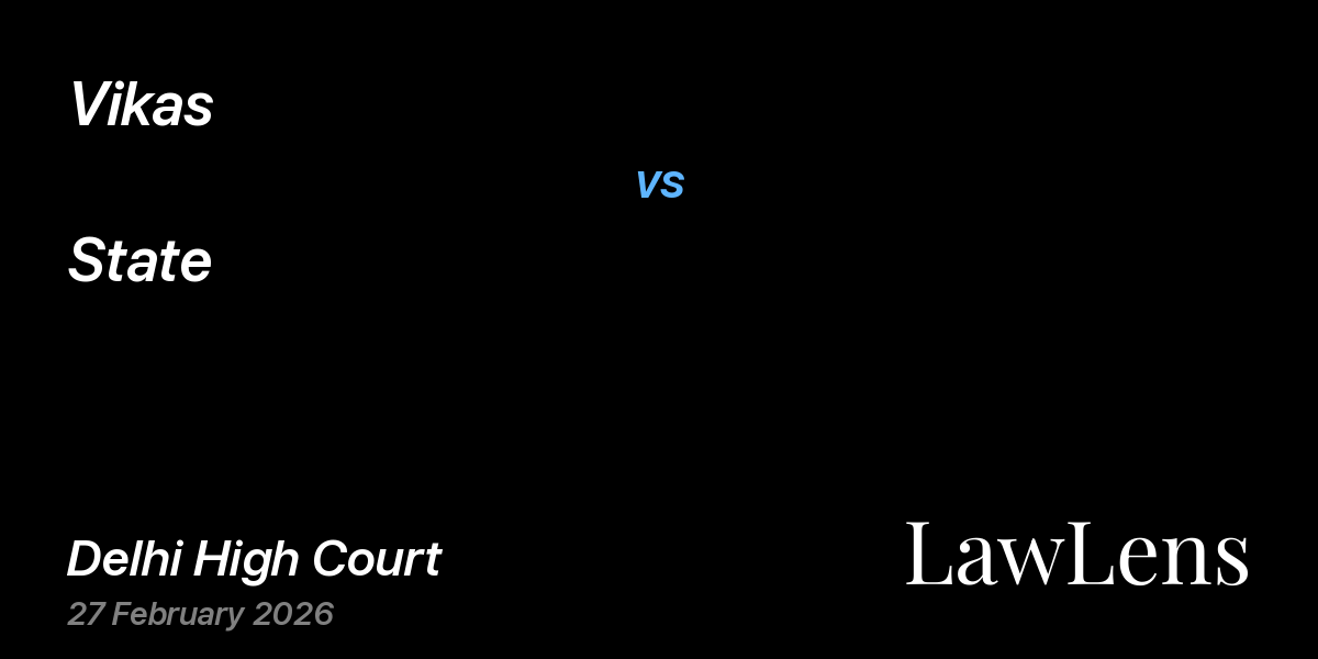 Preview image for Vikas vs. State