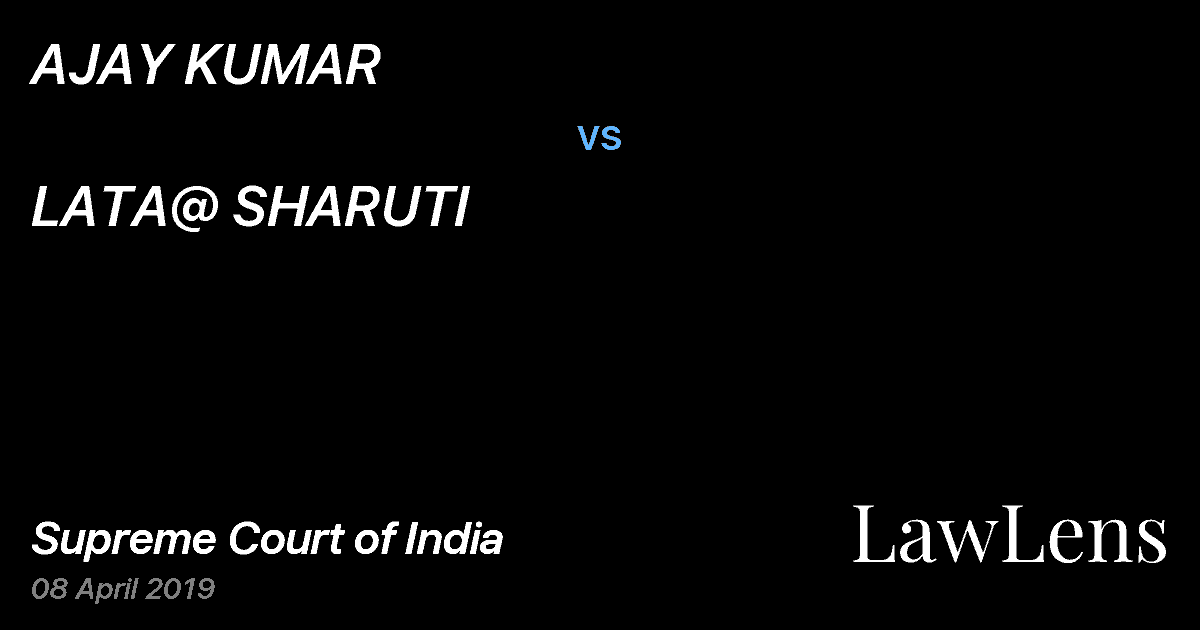 Preview image for AJAY KUMAR vs. LATA@ SHARUTI