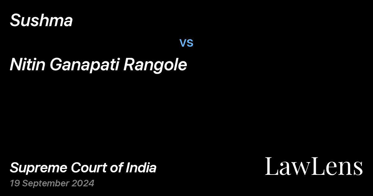 Preview image for SUSHMA vs. NITIN GANAPATI RANGOLE