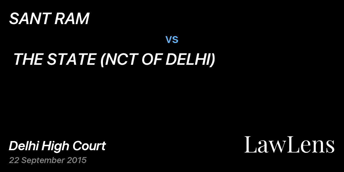 Preview image for SANT RAM vs. THE STATE (NCT OF DELHI)