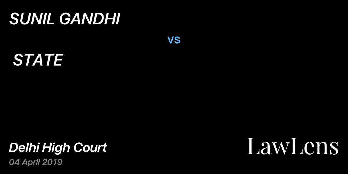 Preview image for SUNIL GANDHI  vs.  STATE