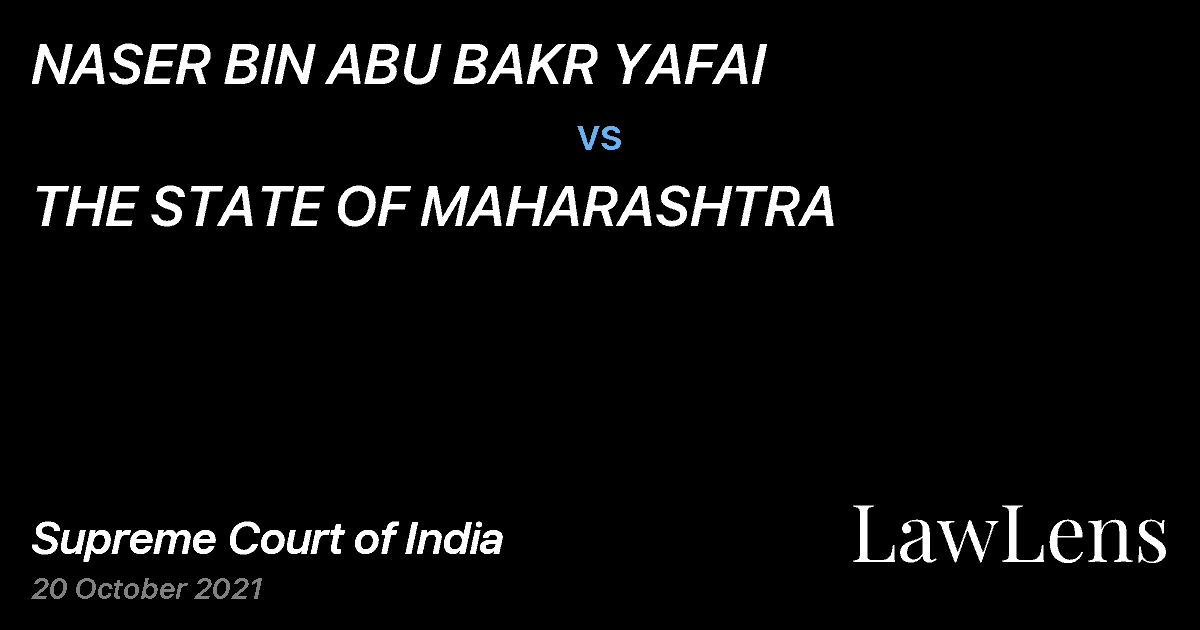 Preview image for NASER BIN ABU BAKR YAFAI vs. THE STATE OF MAHARASHTRA