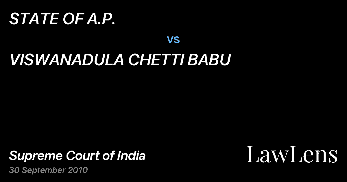 Preview image for STATE OF A.P. vs. VISWANADULA CHETTI BABU