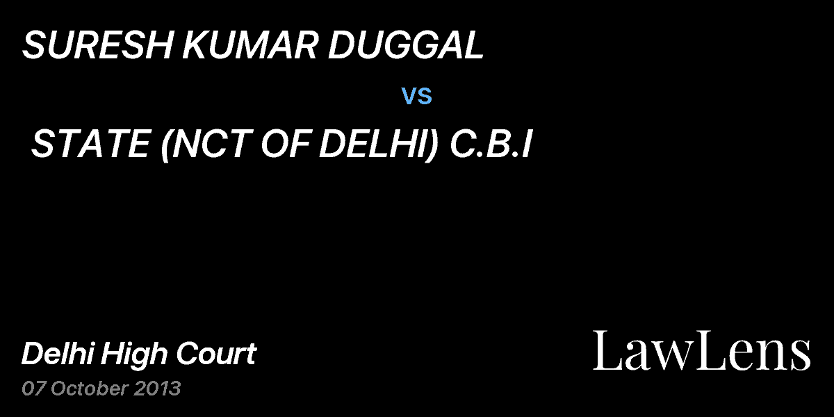 Preview image for SURESH KUMAR DUGGAL   vs.  STATE (NCT OF DELHI) C.B.I