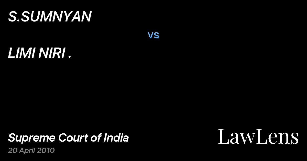 Preview image for S.SUMNYAN vs. LIMI NIRI .
