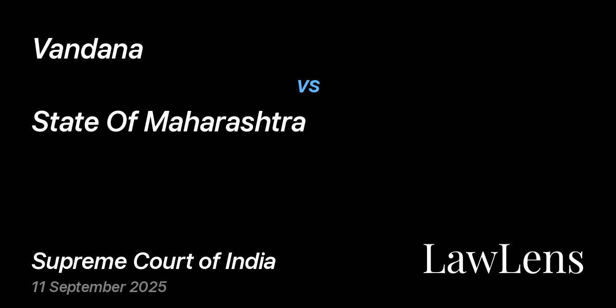 Preview image for Vandana vs. State Of Maharashtra