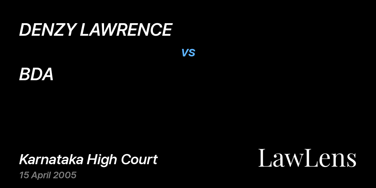 Preview image for DENZY LAWRENCE vs. BDA