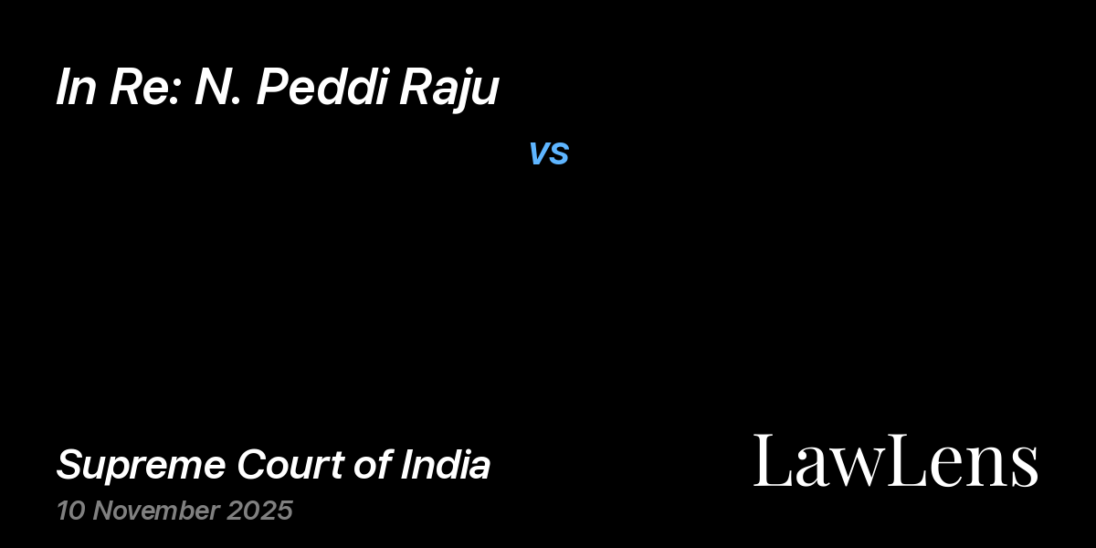 Preview image for In Re: N. Peddi Raju vs. NaN