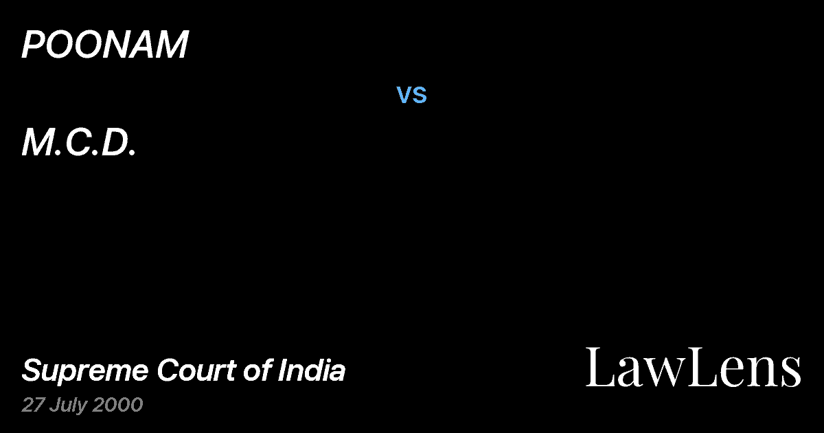 Preview image for POONAM vs. M.C.D.