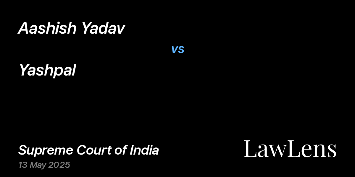 Preview image for Aashish Yadav vs. Yashpal