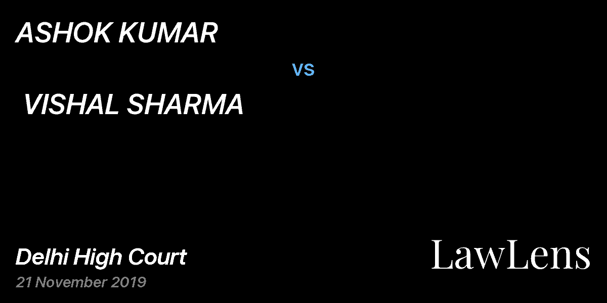Preview image for ASHOK KUMAR  vs.  VISHAL SHARMA