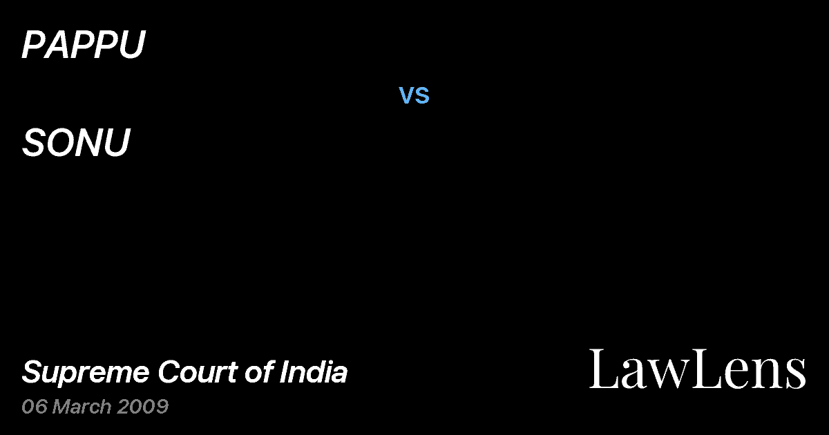 Preview image for PAPPU vs. SONU