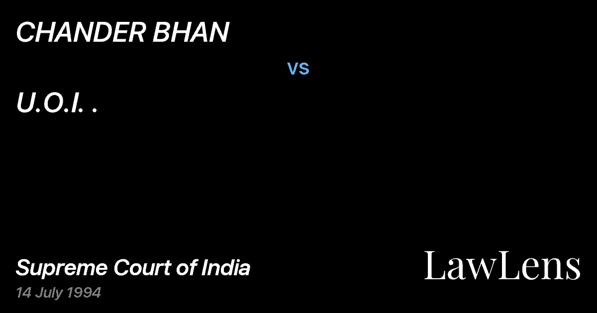 Preview image for CHANDER BHAN vs. U.O.I. .