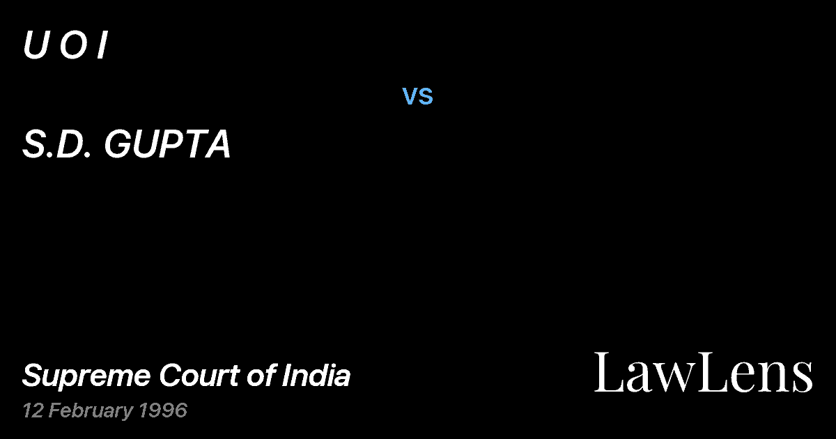 Preview image for U O I vs. S.D. GUPTA