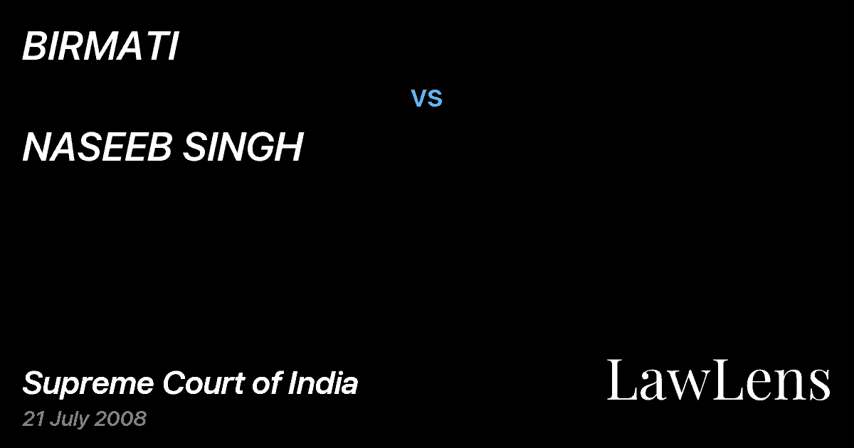 Preview image for BIRMATI vs. NASEEB SINGH