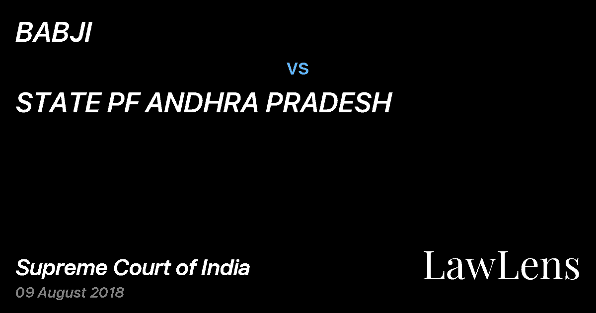 Preview image for BABJI vs. STATE PF ANDHRA PRADESH