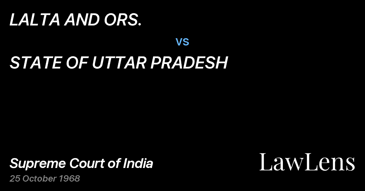 Preview image for LALTA AND ORS. vs. STATE OF UTTAR PRADESH