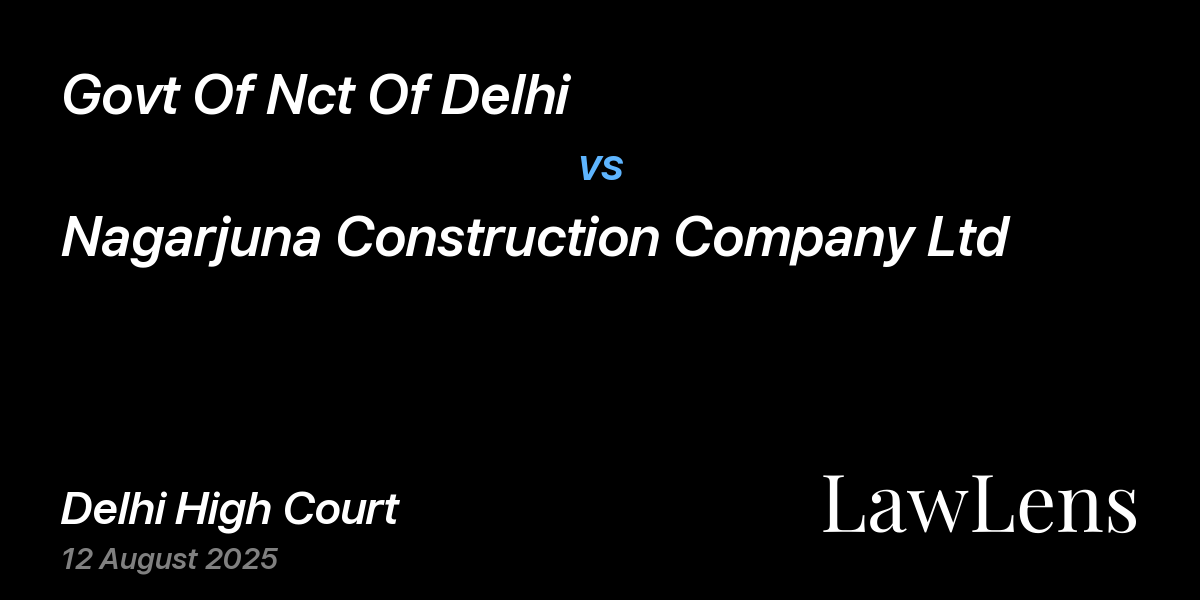 Preview image for Govt Of Nct Of Delhi vs. Nagarjuna Construction Company Ltd