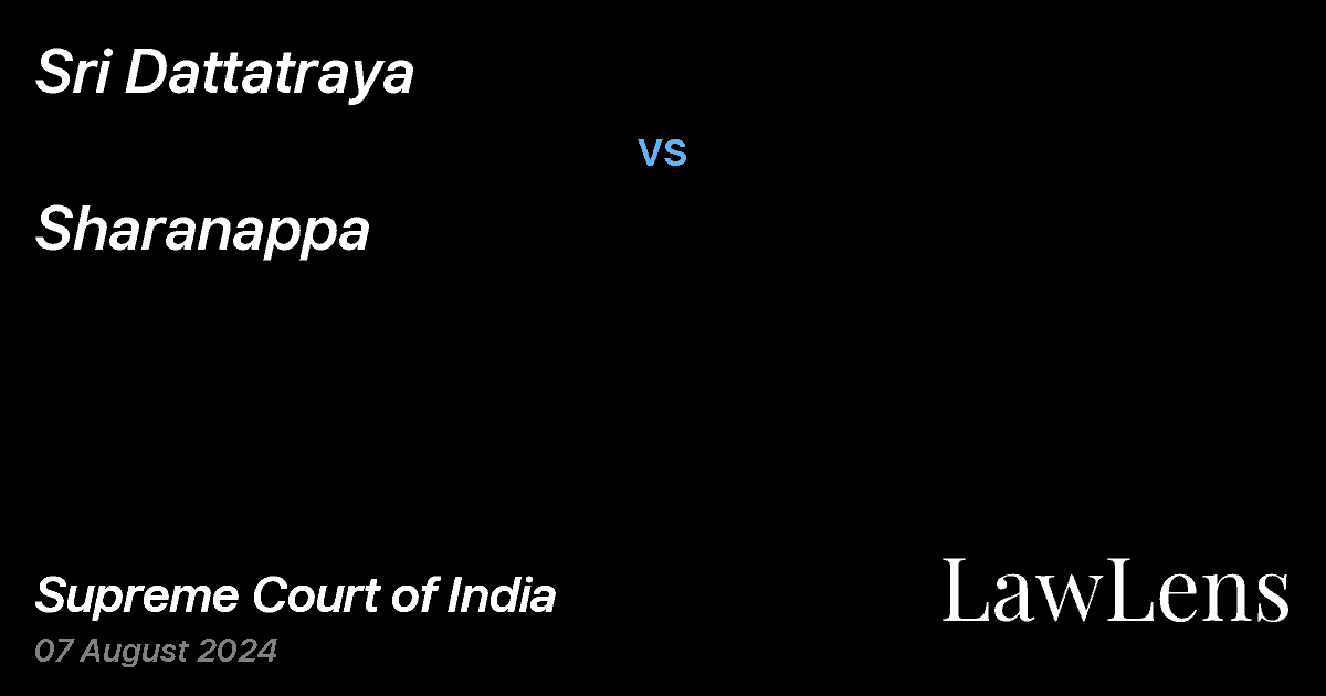 Preview image for Sri Dattatraya vs. Sharanappa