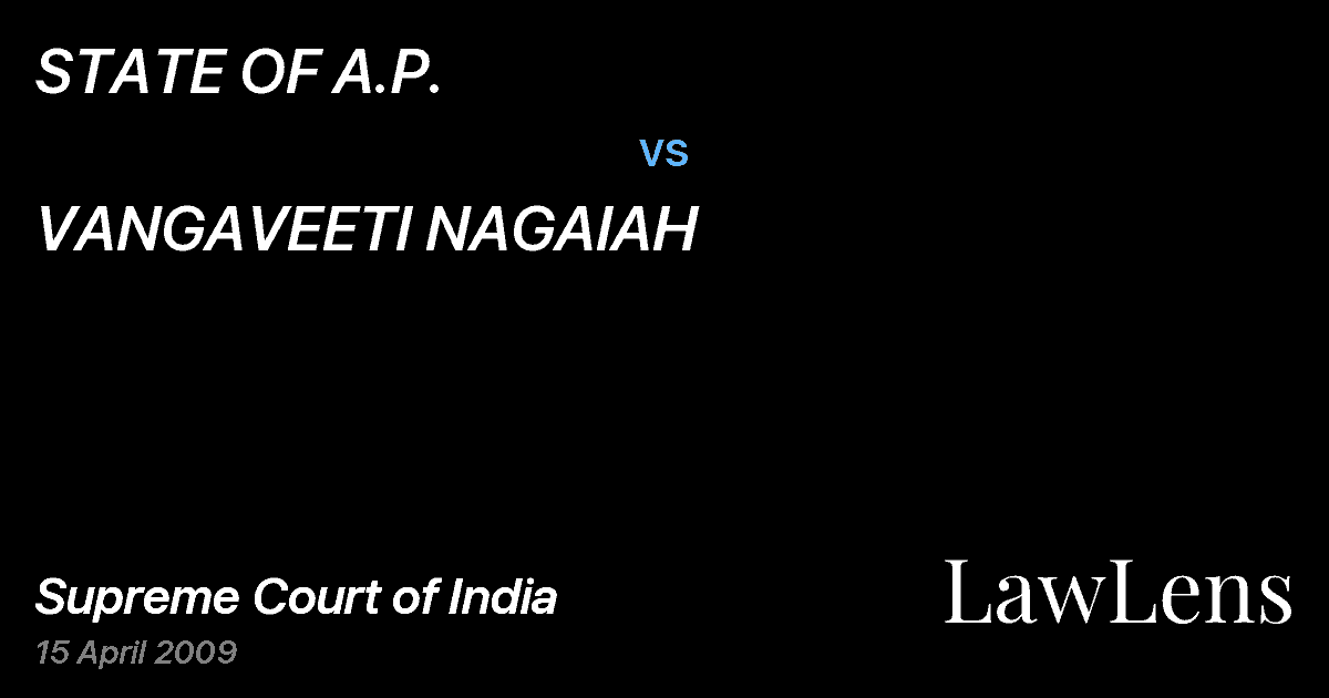 Preview image for STATE OF A.P. vs. VANGAVEETI NAGAIAH