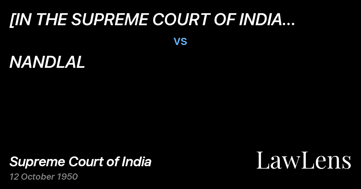Preview image for [IN  THE SUPREME COURT OF INDIA	 (HYDERABAD).]CO-OPERATIVE vs. NANDLAL