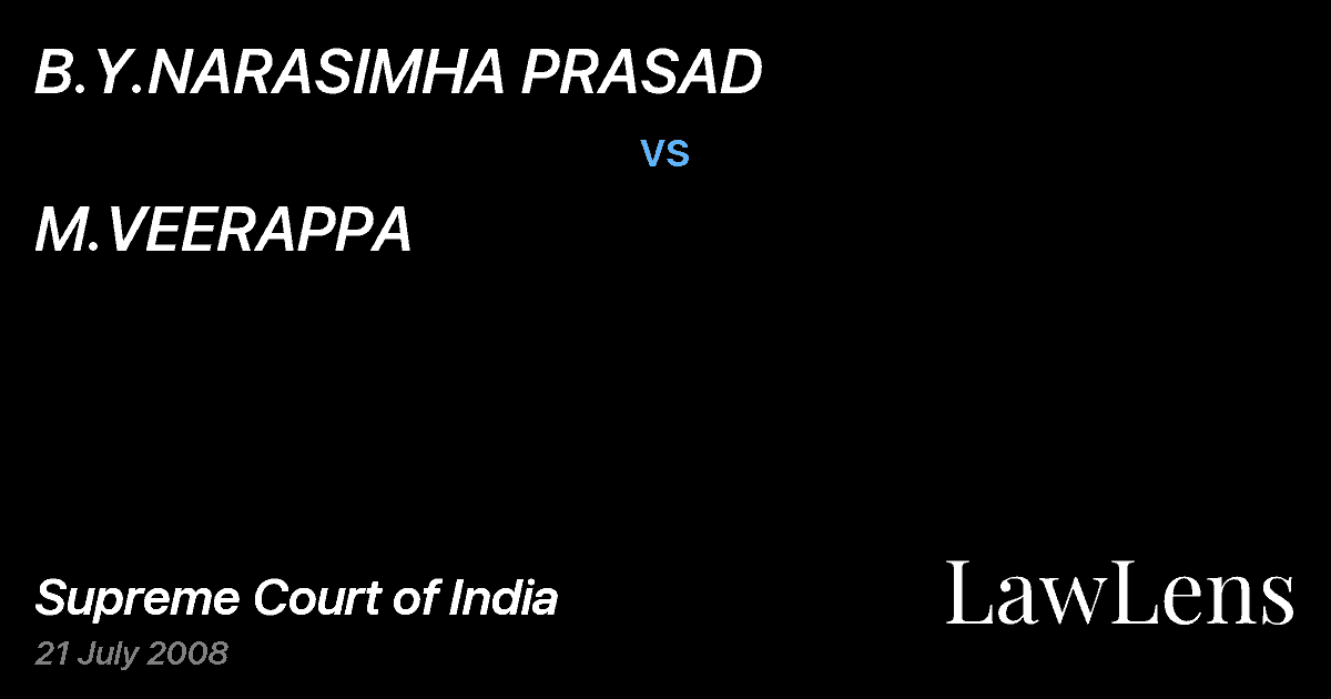 Preview image for B.Y.NARASIMHA PRASAD vs. M.VEERAPPA