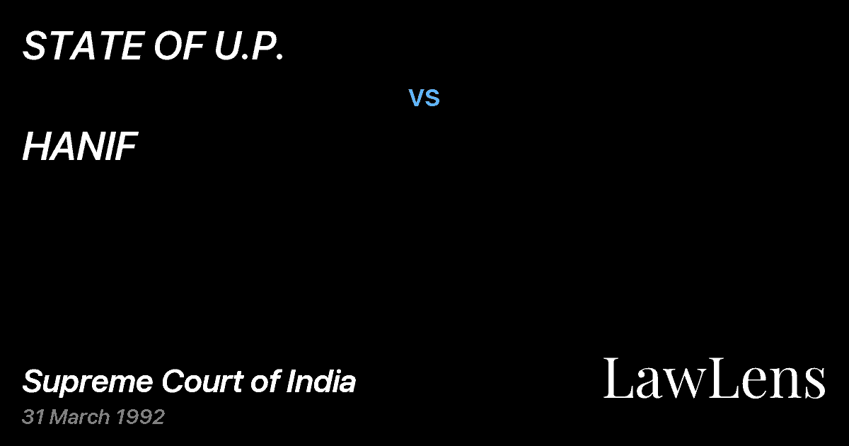 Preview image for STATE OF U.P. vs. HANIF