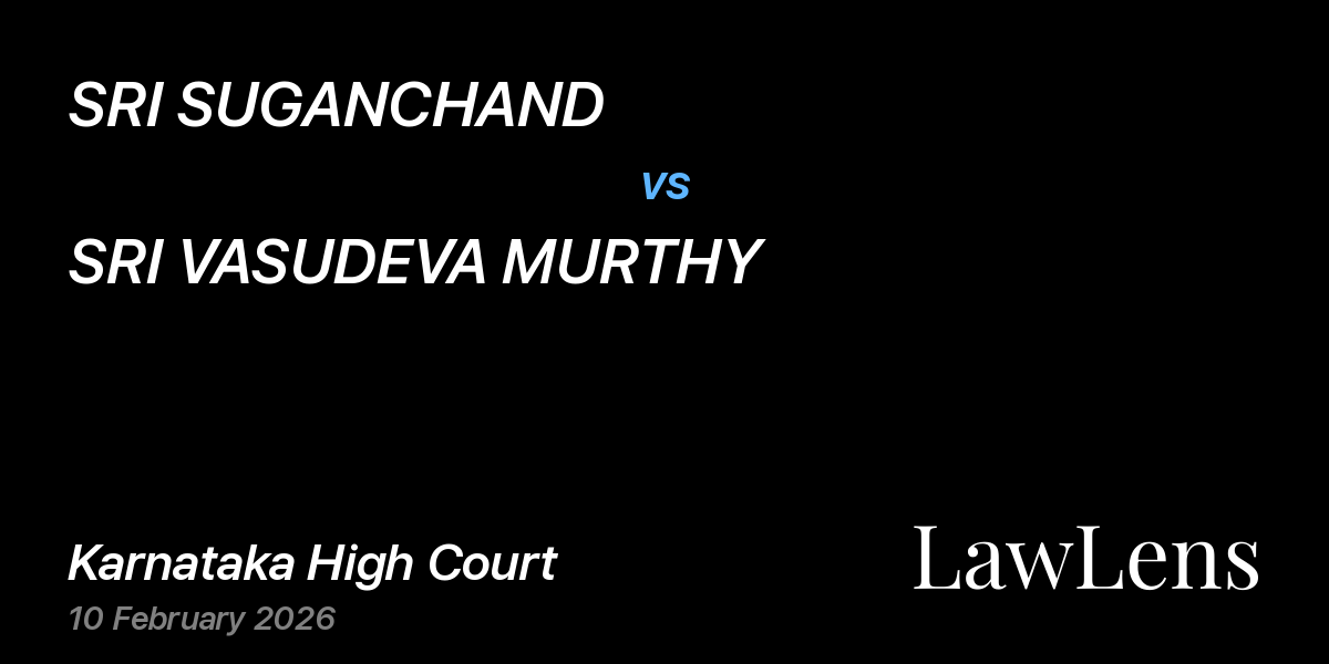 Preview image for SRI SUGANCHAND vs. SRI VASUDEVA MURTHY