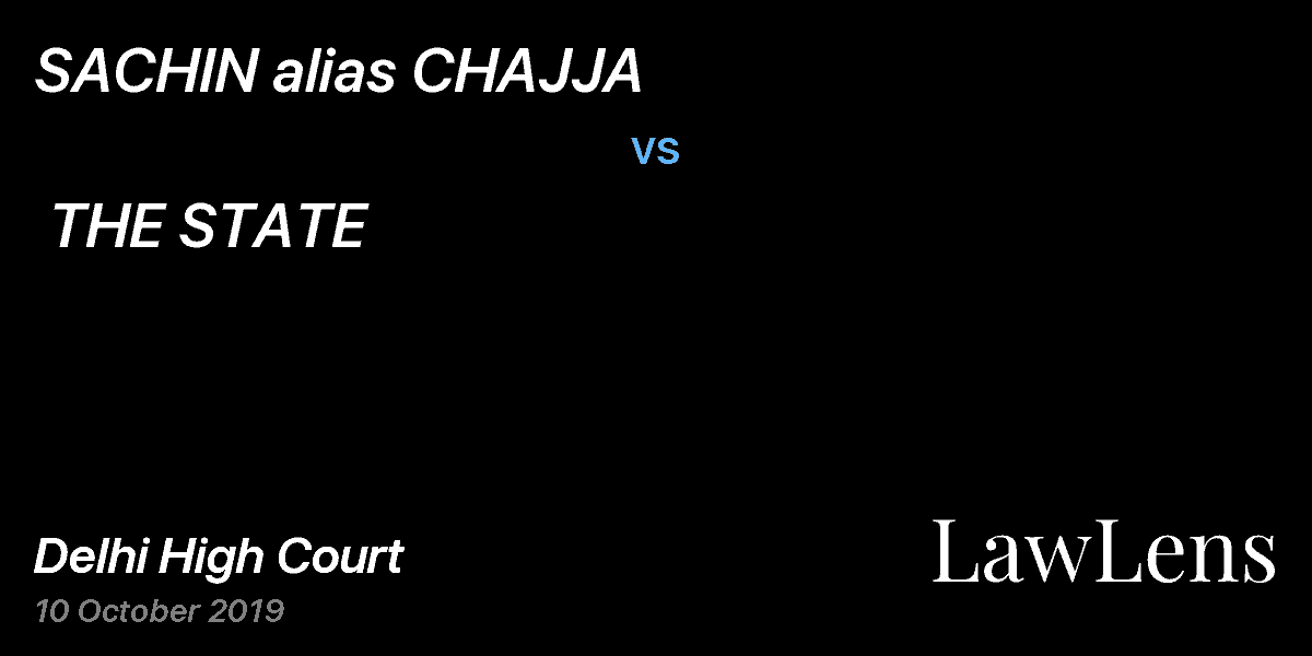 Preview image for SACHIN alias CHAJJA vs. THE STATE