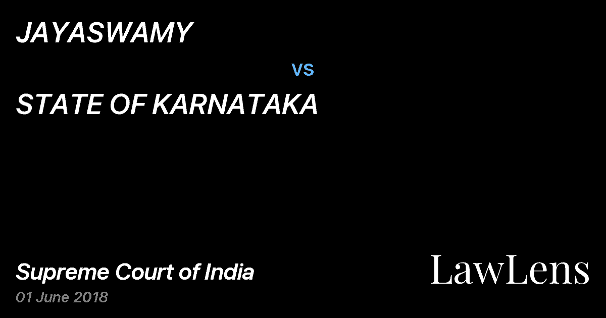 Preview image for JAYASWAMY vs. STATE OF KARNATAKA