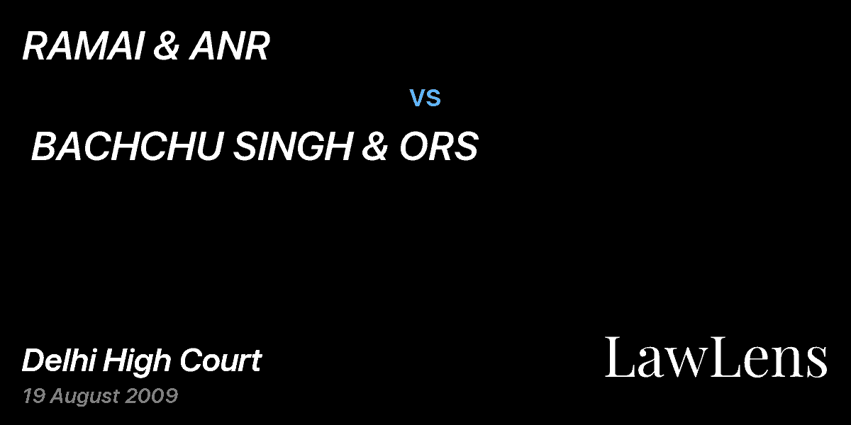 Preview image for RAMAI & ANR  vs.  BACHCHU SINGH & ORS