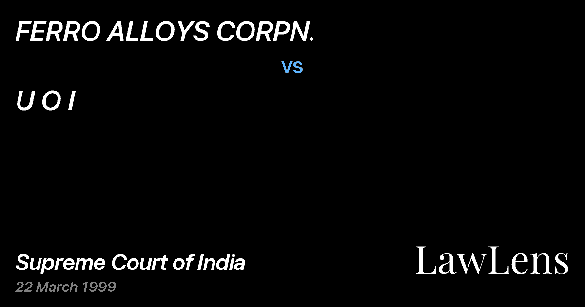 Preview image for FERRO ALLOYS CORPN. vs. U O I