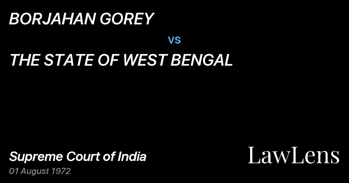 Preview image for BORJAHAN GOREY vs. THE STATE OF WEST BENGAL