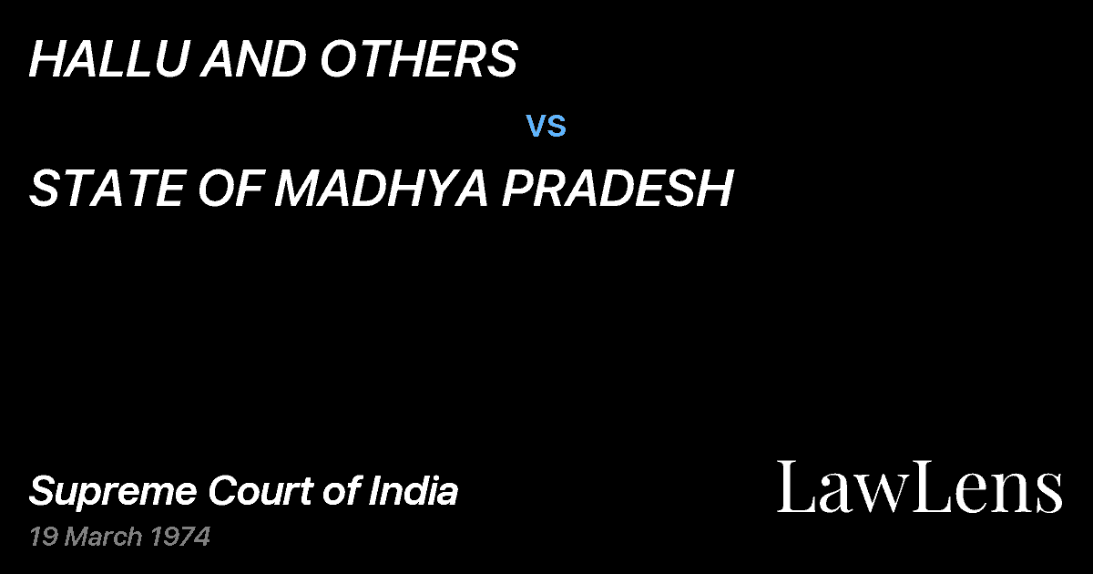 Preview image for HALLU AND OTHERS vs. STATE OF MADHYA PRADESH