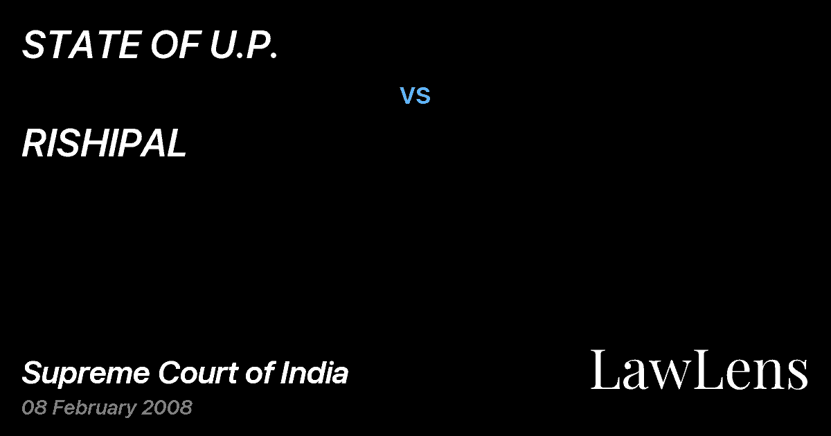 Preview image for STATE OF U.P. vs. RISHIPAL