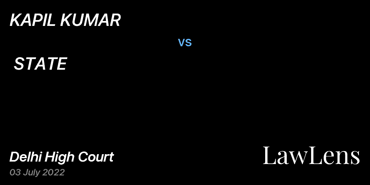 Preview image for KAPIL KUMAR vs. STATE