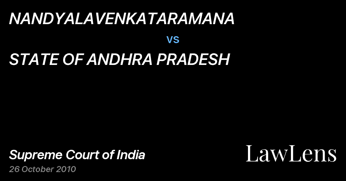 Preview image for NANDYALAVENKATARAMANA vs. STATE OF ANDHRA PRADESH