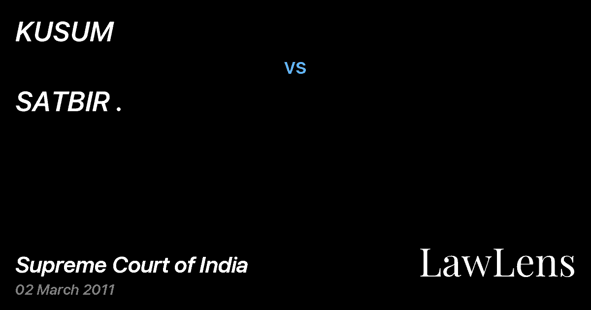 Preview image for KUSUM vs. SATBIR .