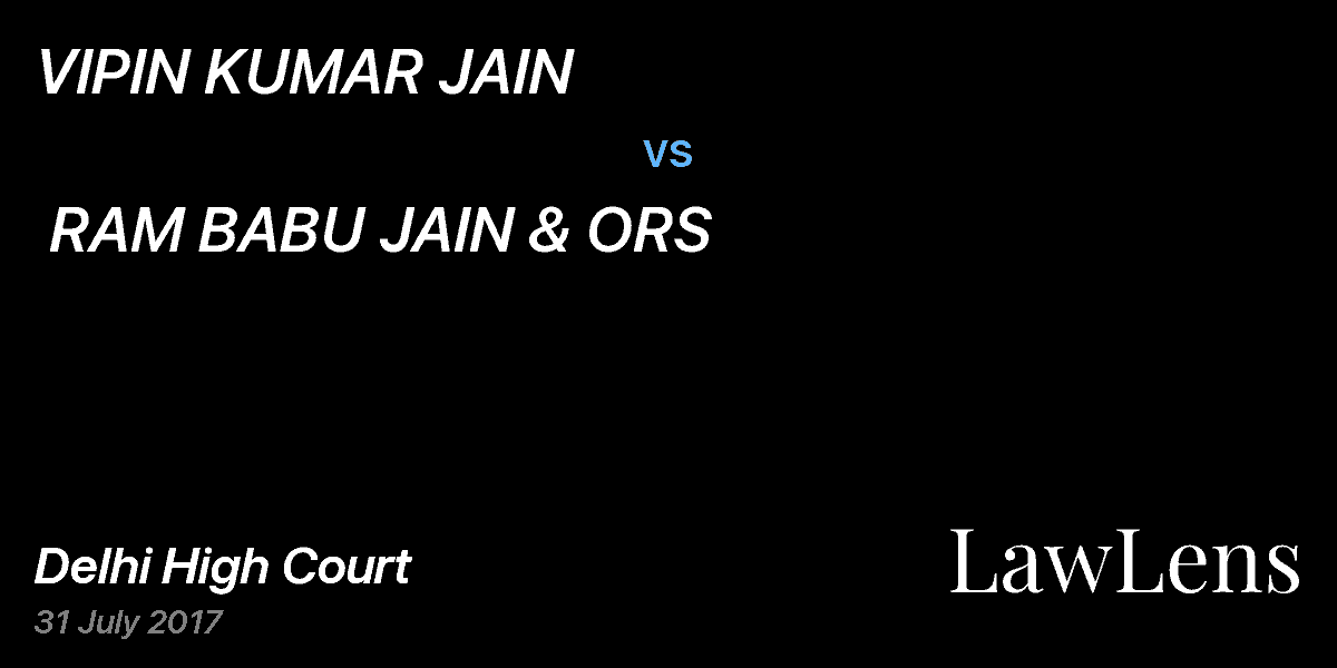 Preview image for VIPIN KUMAR JAIN  vs.  RAM BABU JAIN & ORS