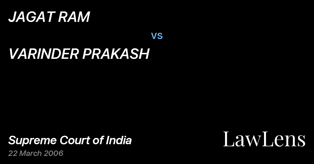 Preview image for JAGAT RAM vs. VARINDER PRAKASH